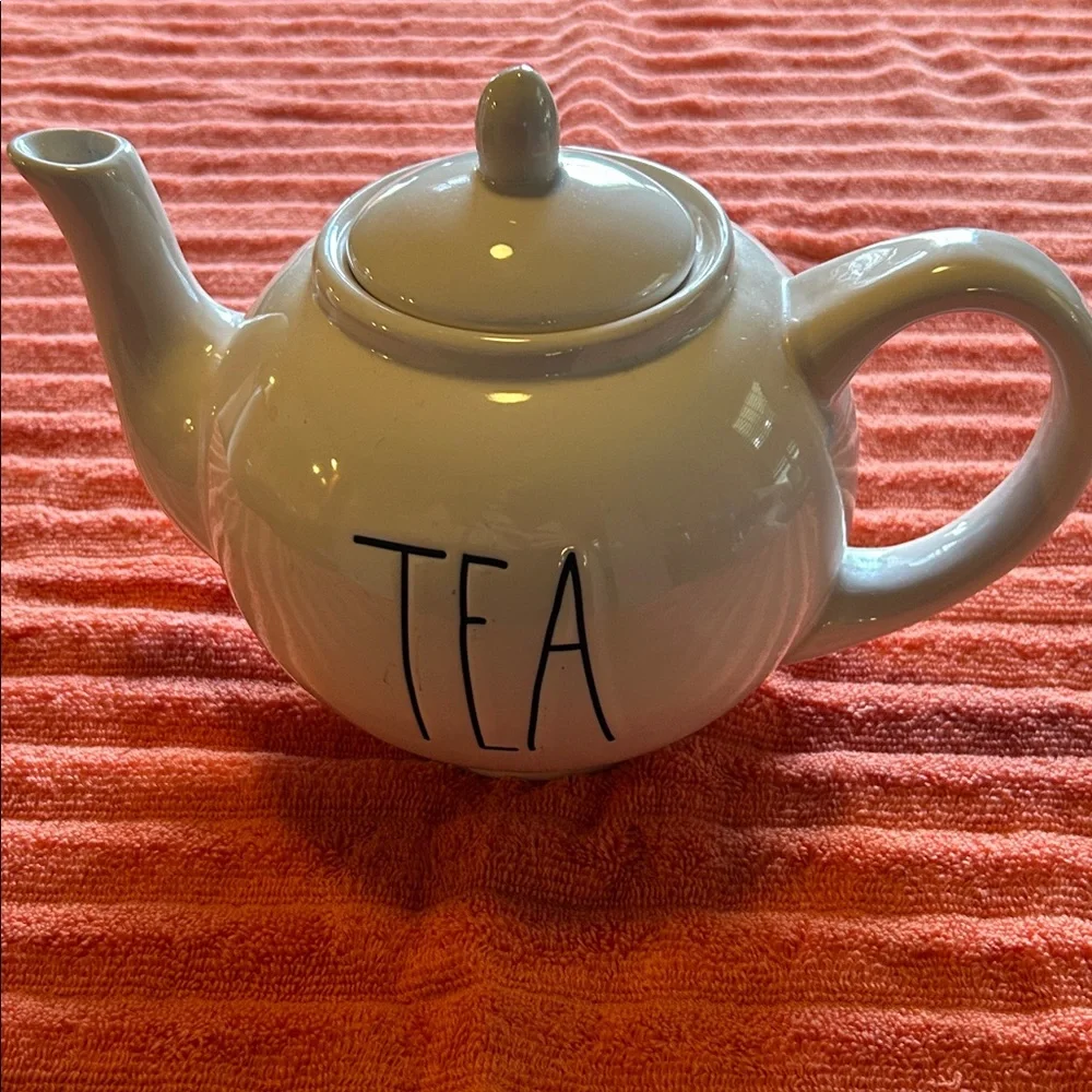 Rae Dunn Tea Pot White Ceramic - Picture 2 of 5